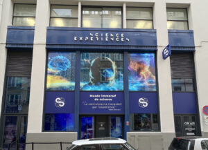 Enseigne et Vitrophanie - Autocollant vitrine extérieur - Sciences et Expériences