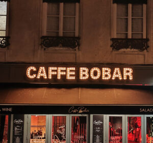 Enseigne & Vitrophanie - Lettres 3D - Caffe Bobar