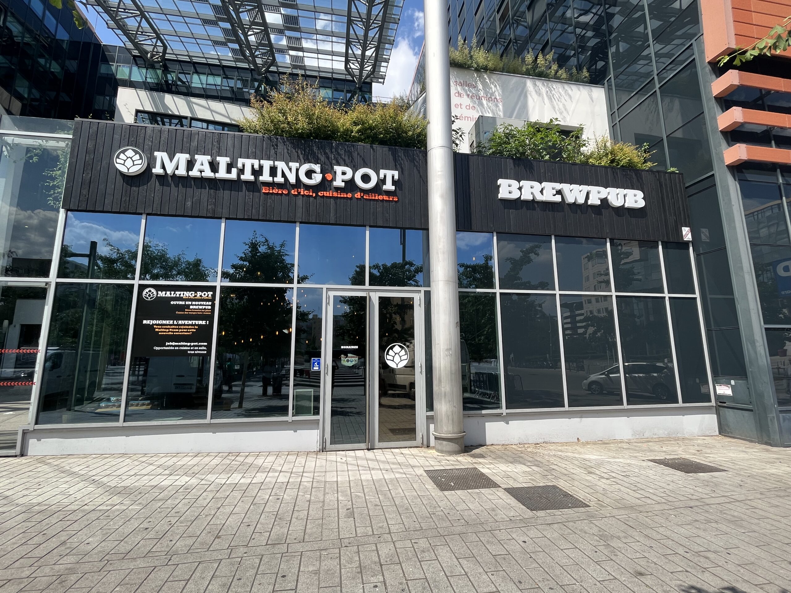 Enseigne & Vitrophanie - Lettres 3D - Malting Pot