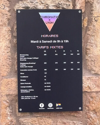 Enseigne et vitrophanie - Plaques professionnelles
