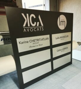 Enseigne et vitrophanie - Plaques professionnelles